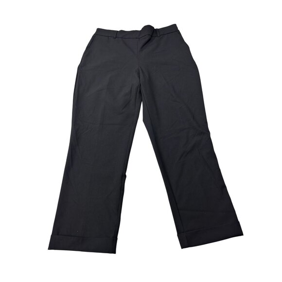 Rachel Zoe Womens Black Wide-Leg Trousers Size 10 Polyester & Viscose - Picture 1 of 11